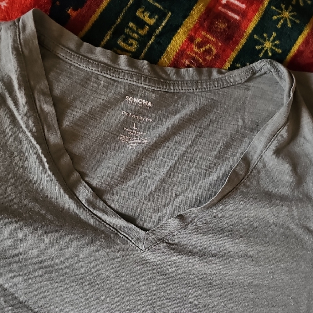 Sonoma Gray V-Neck Everyday Tee